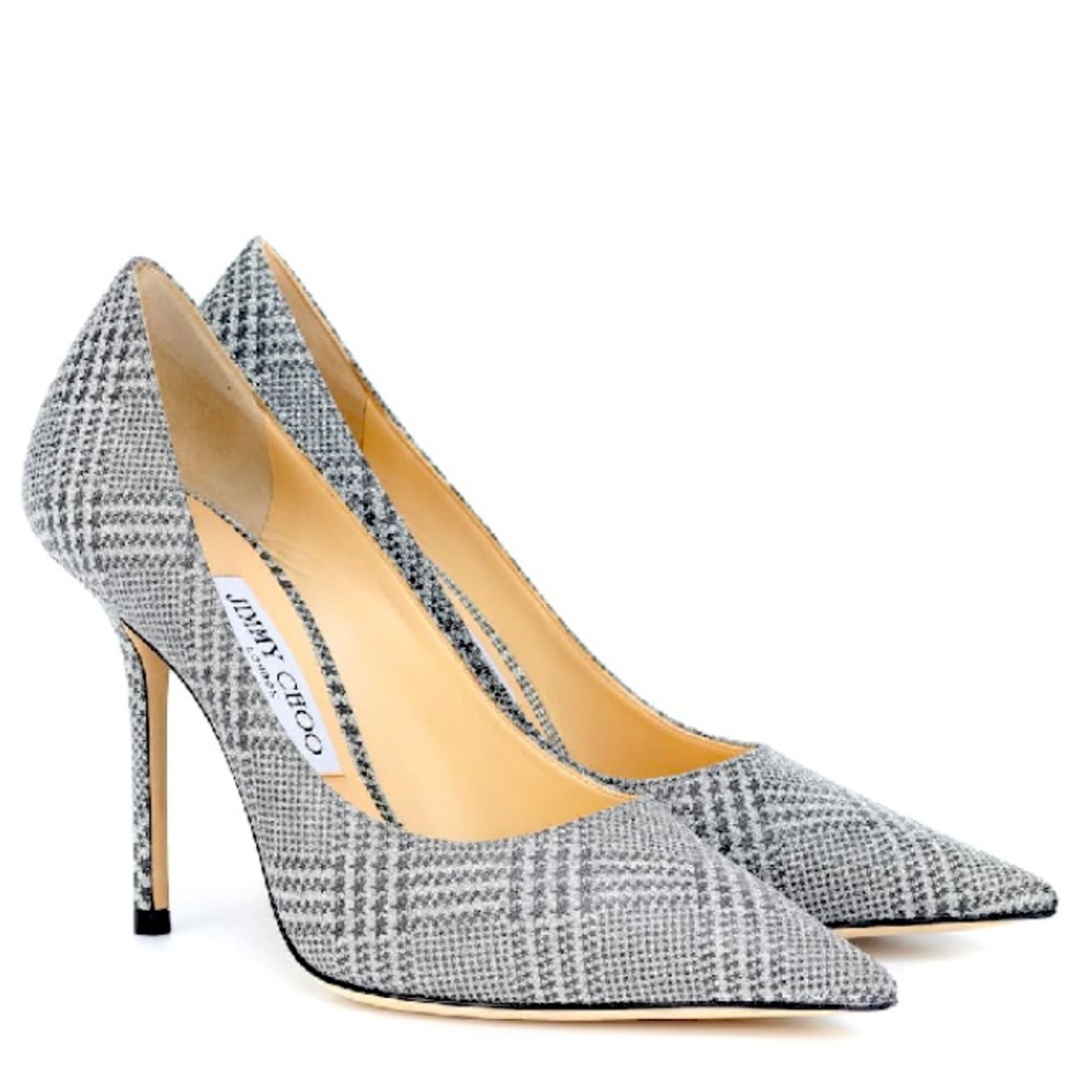 JIMMY CHOO Silver Prince Of Stars Glitter Pumps